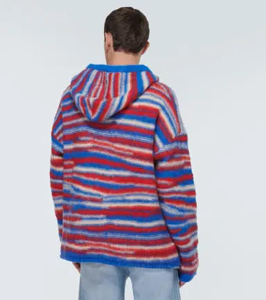 ERL Gradient knitted oversized hoodie | Thumbnail 2