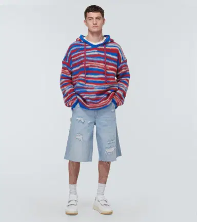 ERL Gradient knitted oversized hoodie | Thumbnail 3