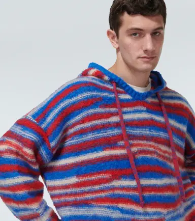 ERL Gradient knitted oversized hoodie | Thumbnail 5