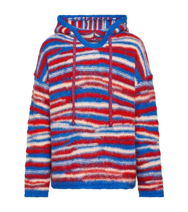 ERL Gradient knitted oversized hoodie