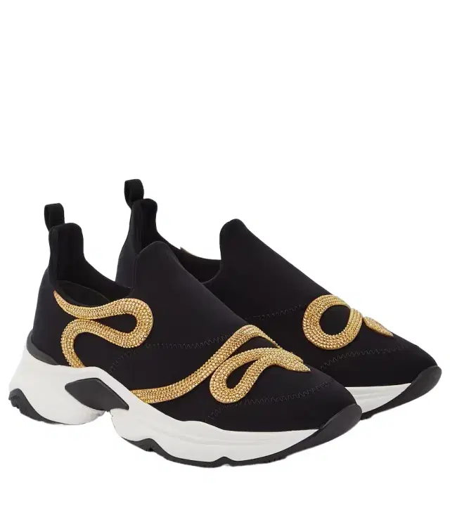 René Caovilla Morgana embellished sneakers