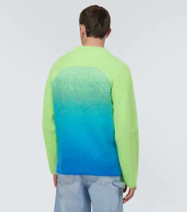 ERL Rainbow knitted mohair-blend sweater | Thumbnail 3