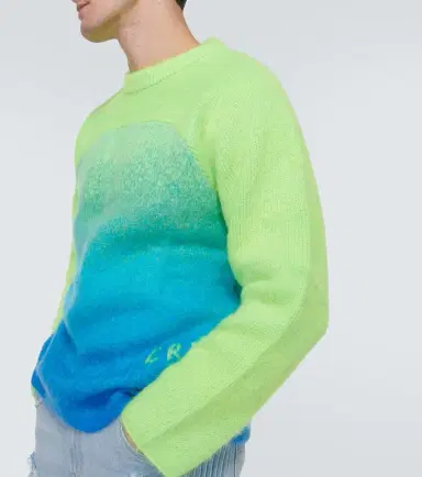 ERL Rainbow knitted mohair-blend sweater | Thumbnail 4