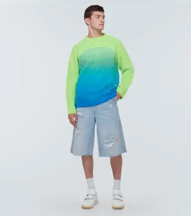 ERL Rainbow knitted mohair-blend sweater | Thumbnail 5