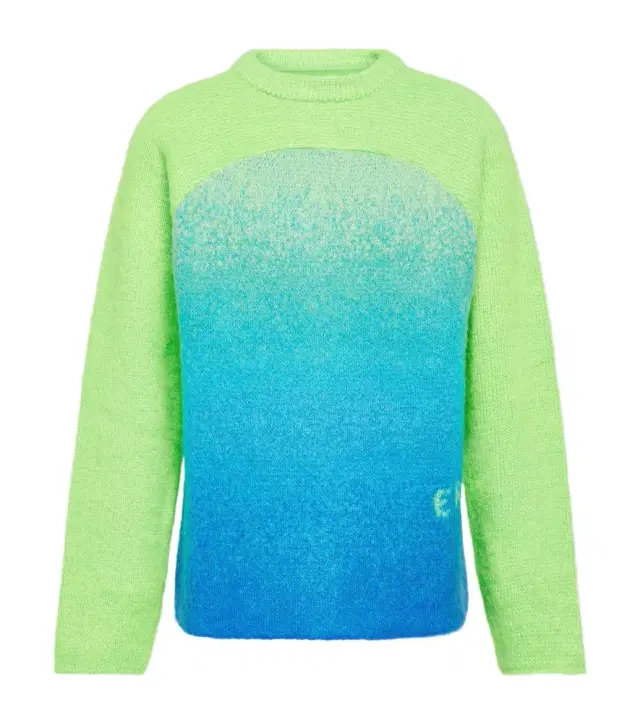 ERL Rainbow knitted mohair-blend sweater