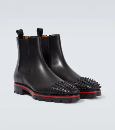 Christian Louboutin Melon Spikes leather Chelsea boots | Thumbnail 3 Christian Louboutin Melon Spikes leather Chelsea boots | Thumbnail 3
