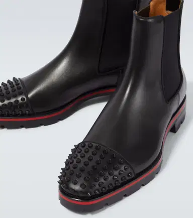 Christian Louboutin Melon Spikes leather Chelsea boots | Thumbnail 4 Christian Louboutin Melon Spikes leather Chelsea boots | Thumbnail 4