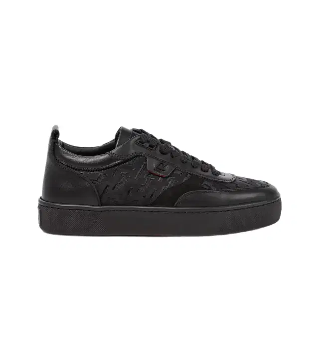 Christian Louboutin Happyrui leather-trimmed sneakers