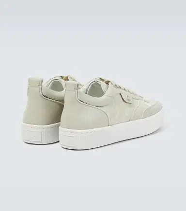 Christian Louboutin Happyrui leather-trimmed sneakers | Thumbnail 2 Christian Louboutin Happyrui leather-trimmed sneakers | Thumbnail 2
