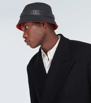 Christian Louboutin Bobino Spikes canvas bucket hat | Thumbnail 4 Christian Louboutin Bobino Spikes canvas bucket hat | Thumbnail 4