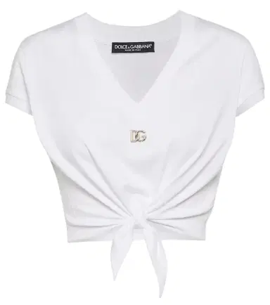 Dolce & Gabbana DG knot cotton jersey T-shirt | Thumbnail 1