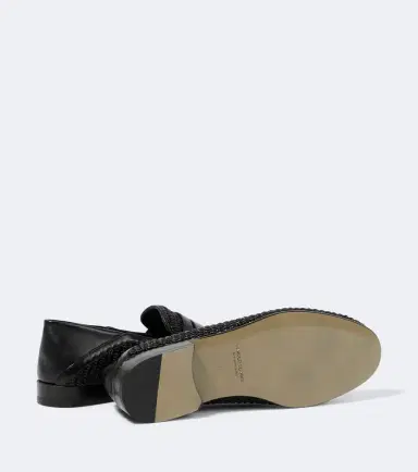 Manolo Blahnik Padstow raffia and leather loafers | Thumbnail 5