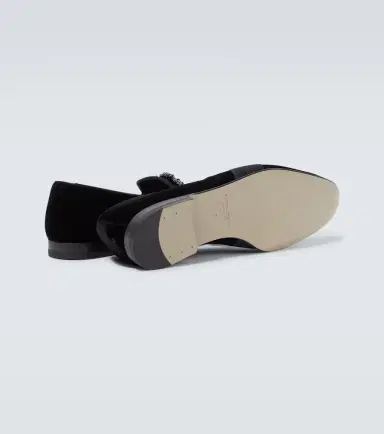 Manolo Blahnik Carlton embellished velvet loafers | Thumbnail 4 Manolo Blahnik Carlton embellished velvet loafers | Thumbnail 4