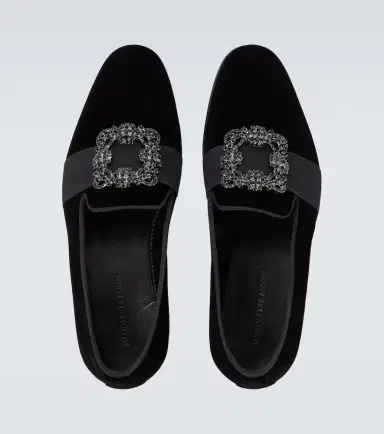 Manolo Blahnik Carlton embellished velvet loafers | Thumbnail 6 Manolo Blahnik Carlton embellished velvet loafers | Thumbnail 6