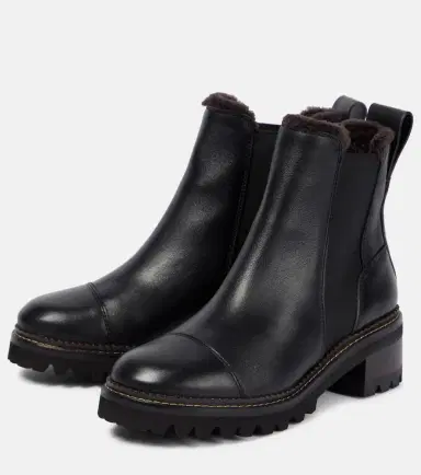 See By Chloé See By Chloé Mallory leather Chelsea boots | Thumbnail 3
