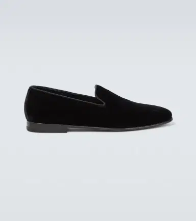 Manolo Blahnik Mario velvet loafers | Thumbnail 2