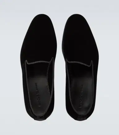 Manolo Blahnik Mario velvet loafers | Thumbnail 3