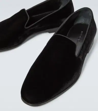 Manolo Blahnik Mario velvet loafers | Thumbnail 5
