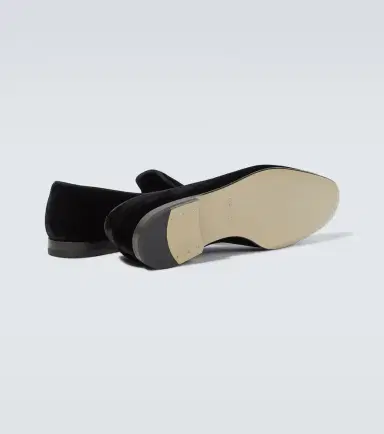 Manolo Blahnik Mario velvet loafers | Thumbnail 6