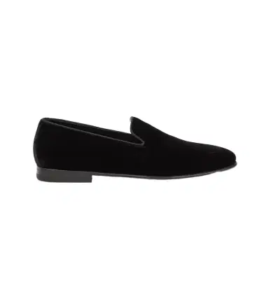 Manolo Blahnik Mario velvet loafers | Thumbnail 1