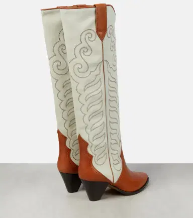 Isabel Marant Liela leather and suede cowboy boots | Thumbnail 2
