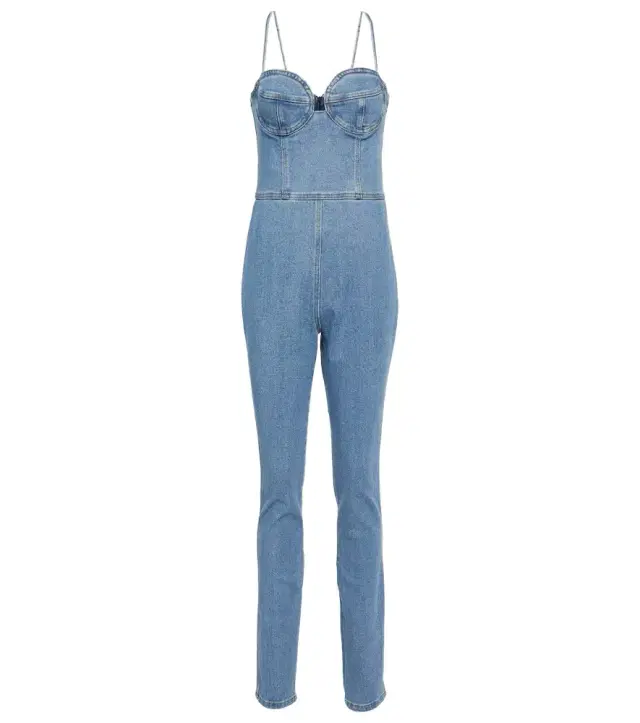 Magda Butrym Bustier denim jumpsuit