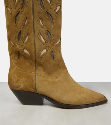 Isabel Marant Denvee suede knee-high cowboy boots | Thumbnail 5