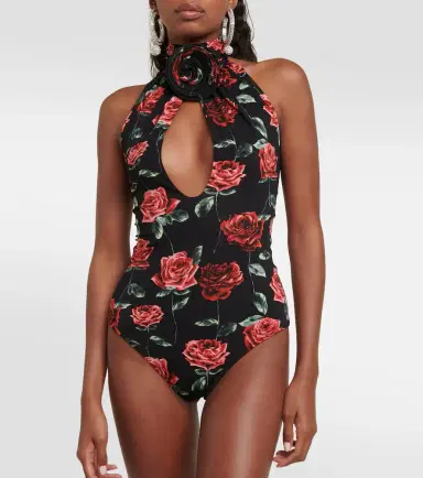 Magda Butrym Floral cutout jersey bodysuit | Thumbnail 2