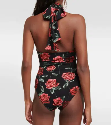 Magda Butrym Floral cutout jersey bodysuit | Thumbnail 4