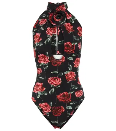 Magda Butrym Floral cutout jersey bodysuit | Thumbnail 1