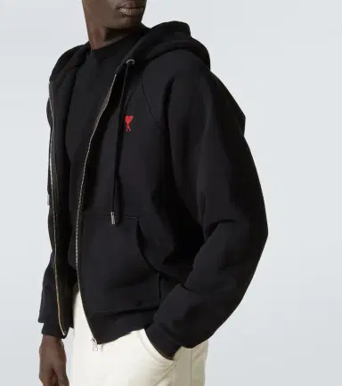 AMI PARIS Ami De Caur cotton jersey zip-up hoodie | Thumbnail 3 AMI PARIS Ami De Caur cotton jersey zip-up hoodie | Thumbnail 3