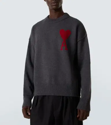 Ami Paris Ami De Caur wool sweater | Thumbnail 3