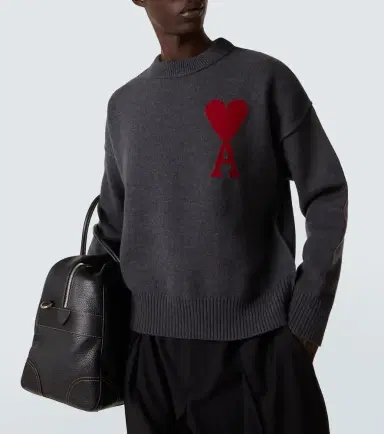 Ami Paris Ami De Caur wool sweater | Thumbnail 4