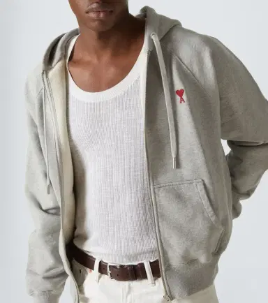 AMI PARIS Ami De Caur cotton jersey zip-up hoodie | Thumbnail 2 AMI PARIS Ami De Caur cotton jersey zip-up hoodie | Thumbnail 2