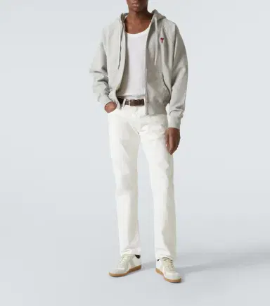 AMI PARIS Ami De Caur cotton jersey zip-up hoodie | Thumbnail 4 AMI PARIS Ami De Caur cotton jersey zip-up hoodie | Thumbnail 4