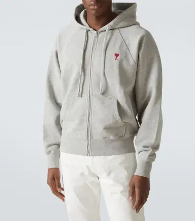 AMI PARIS Ami De Caur cotton jersey zip-up hoodie | Thumbnail 5 AMI PARIS Ami De Caur cotton jersey zip-up hoodie | Thumbnail 5