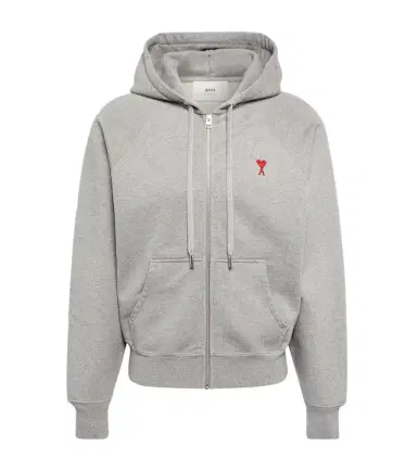 AMI PARIS Ami De Caur cotton jersey zip-up hoodie | Thumbnail 1 AMI PARIS Ami De Caur cotton jersey zip-up hoodie | Thumbnail 1