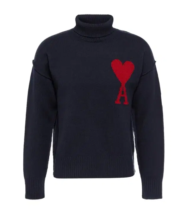 AMI PARIS Ami De Caur virgin wool turtleneck sweater