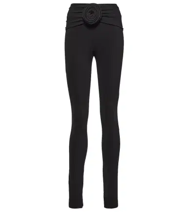 Magda Butrym Floral-appliqué jersey slim leggings | Thumbnail 1