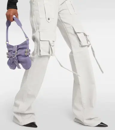 BLUMARINE Low-rise denim cargo pants | Thumbnail 5
