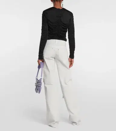 BLUMARINE Low-rise denim cargo pants | Thumbnail 6