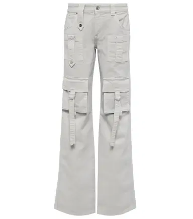 BLUMARINE Low-rise denim cargo pants | Thumbnail 1