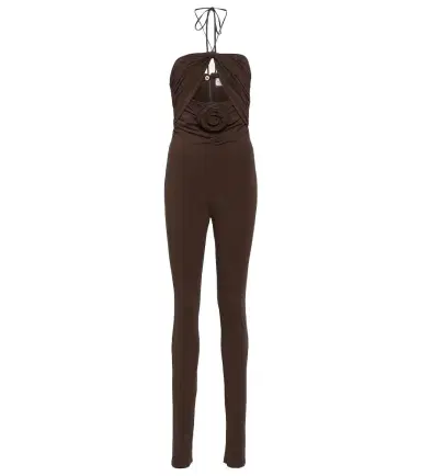 Magda Butrym Floral-appliqué cutout jersey jumpsuit | Thumbnail 1