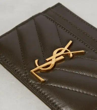 Saint Laurent Cassandre matelassé leather card holder | Thumbnail 3