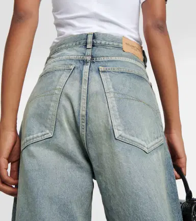Balenciaga Mid-rise wide-leg jeans | Thumbnail 4