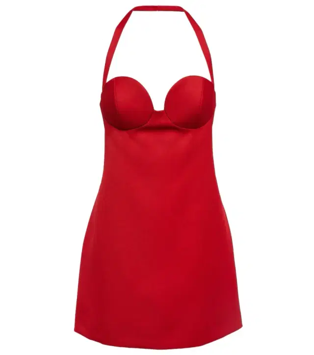 Magda Butrym Halterneck virgin wool minidress