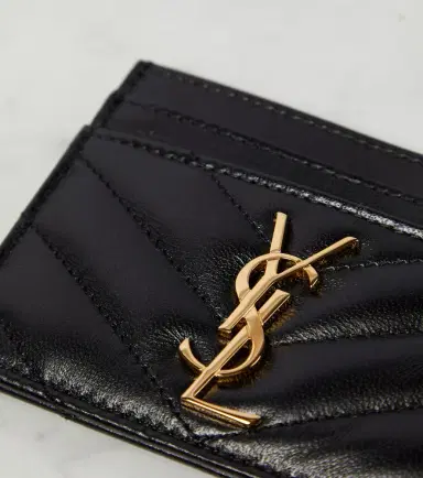 Saint Laurent Cassandre matelassé leather card holder | Thumbnail 2