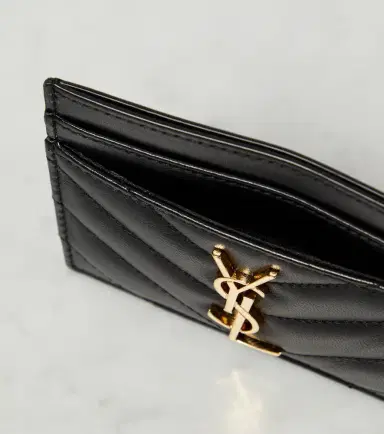 Saint Laurent Cassandre matelassé leather card holder | Thumbnail 3