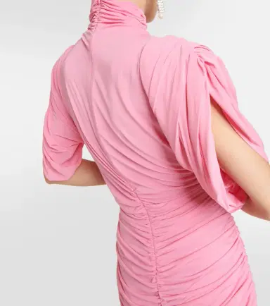 Magda Butrym Rose-appliqué ruched jersey minidress | Thumbnail 2 Magda Butrym Rose-appliqué ruched jersey minidress | Thumbnail 2