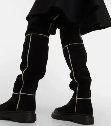 Hogan H619 suede knee-high boots | Thumbnail 6